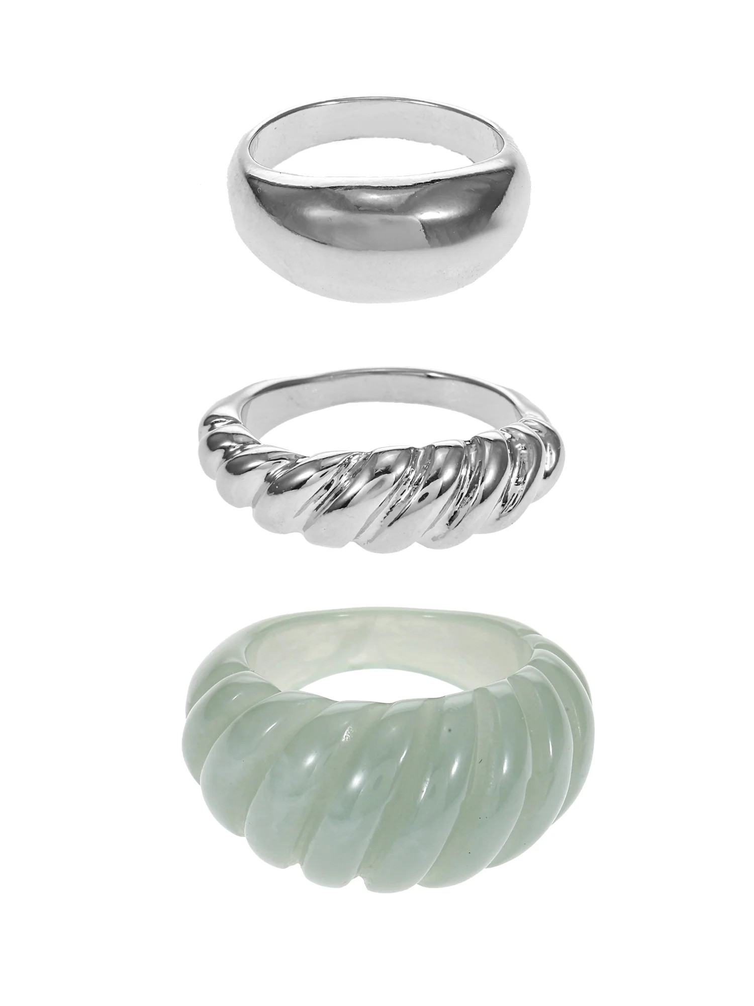 Time and Tru Multicolor Acrylic Ring Set | Walmart (US)