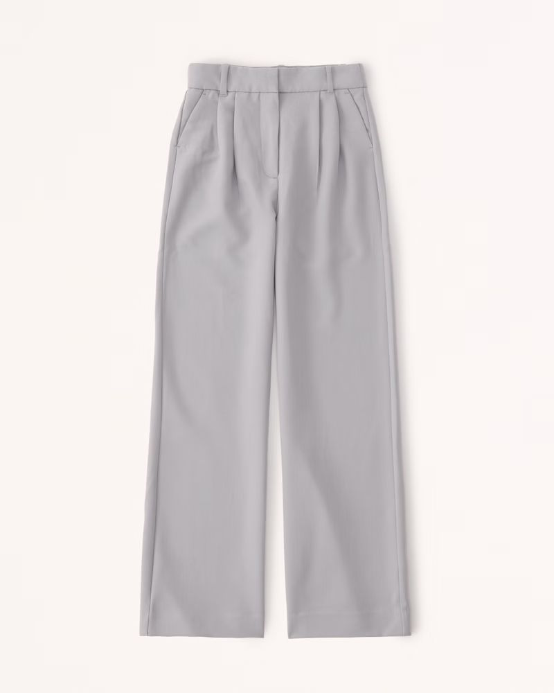 Abercrombie & Fitch Women's A&F Sloane Tailored Pant in Grey - Size 31 SHORT | Abercrombie & Fitch (US)