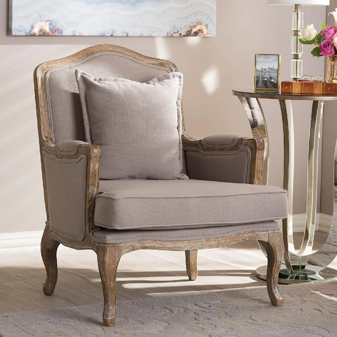 Adamski 29.25" Wide Linen Armchair | Wayfair North America