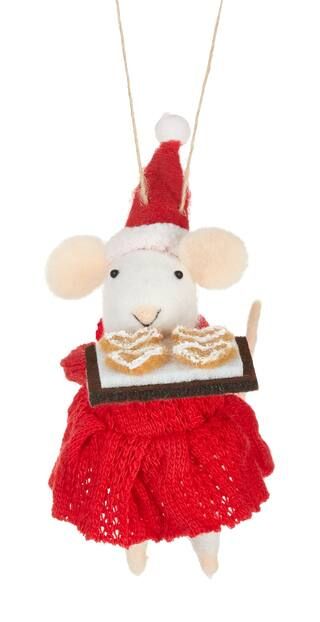 CANVAS Red Collection Mrs. Clause Mouse Christmas Ornament#051-4960-8 | Canadian Tire