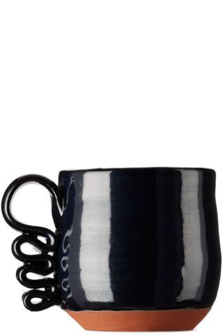 Black Ribete Mug | SSENSE