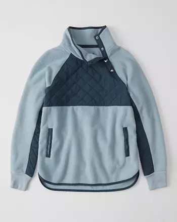 Asymmetrical Snap-Up Fleece | Abercrombie & Fitch US & UK