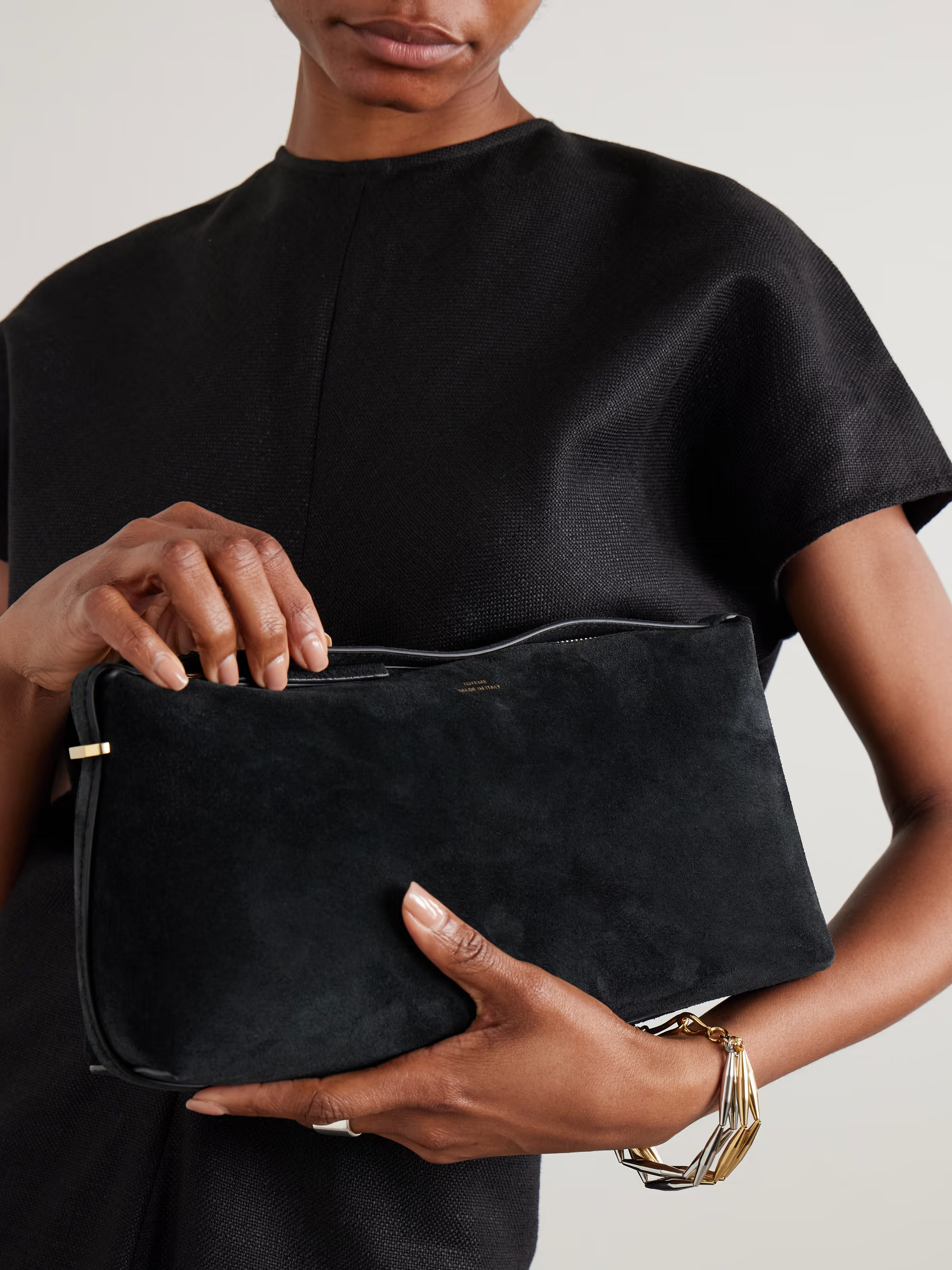 Scoop suede clutch | NET-A-PORTER (US)