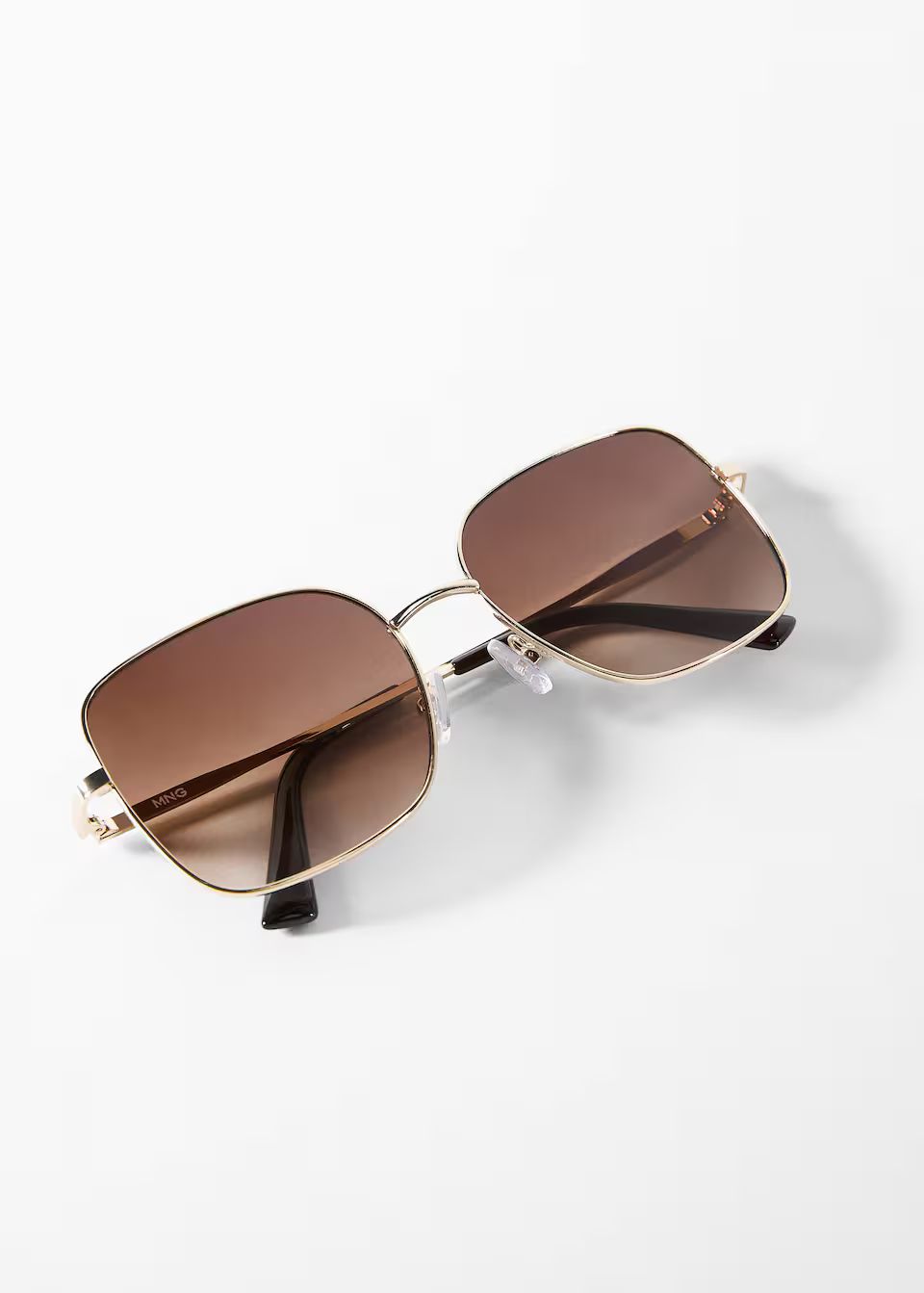 Square metallic frame sunglasses -  Women | Mango United Kingdom | MANGO (UK)