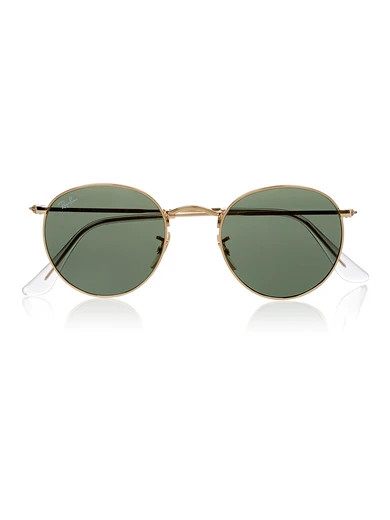 Ray-Ban - Round-frame Gold-tone Sunglasses | NET-A-PORTER (US)