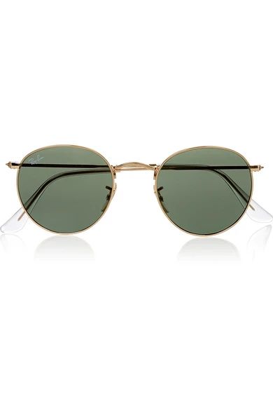 Ray-Ban - Round-frame Gold-tone Sunglasses | NET-A-PORTER (US)