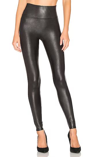 SPANX Faux Leather Leggings in Black from Revolve.com | Revolve Clothing (Global)