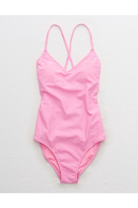 Aerie Strappy Back One Piece Swimsuit | American Eagle Outfitters (US & CA)