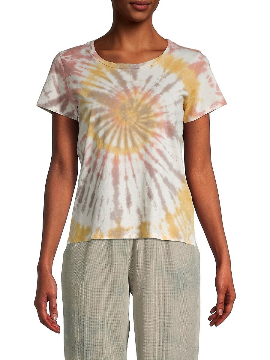 Lucca Women's Tie-Dye T-Shirt - Yellow Pink - Size XS | Saks Fifth Avenue OFF 5TH
