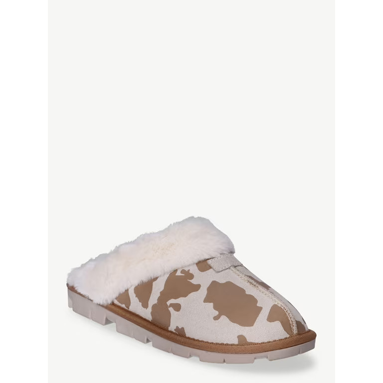 Joyspun Women's Genuine Suede Clog | Walmart (US)