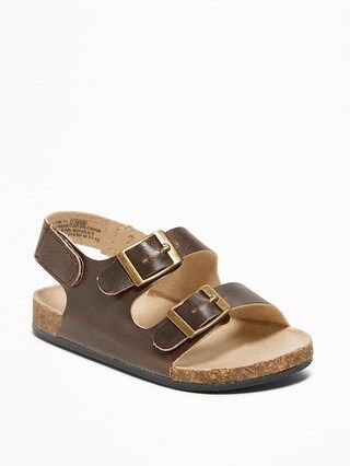 Faux-Leather Buckled-Strap Sandals for Baby | Old Navy US