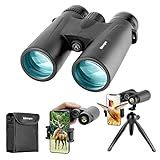 12x42 HD Binoculars for Adults with Upgraded Phone Adapter, Tripod and Tripod Adapter - Large Vie... | Amazon (US)