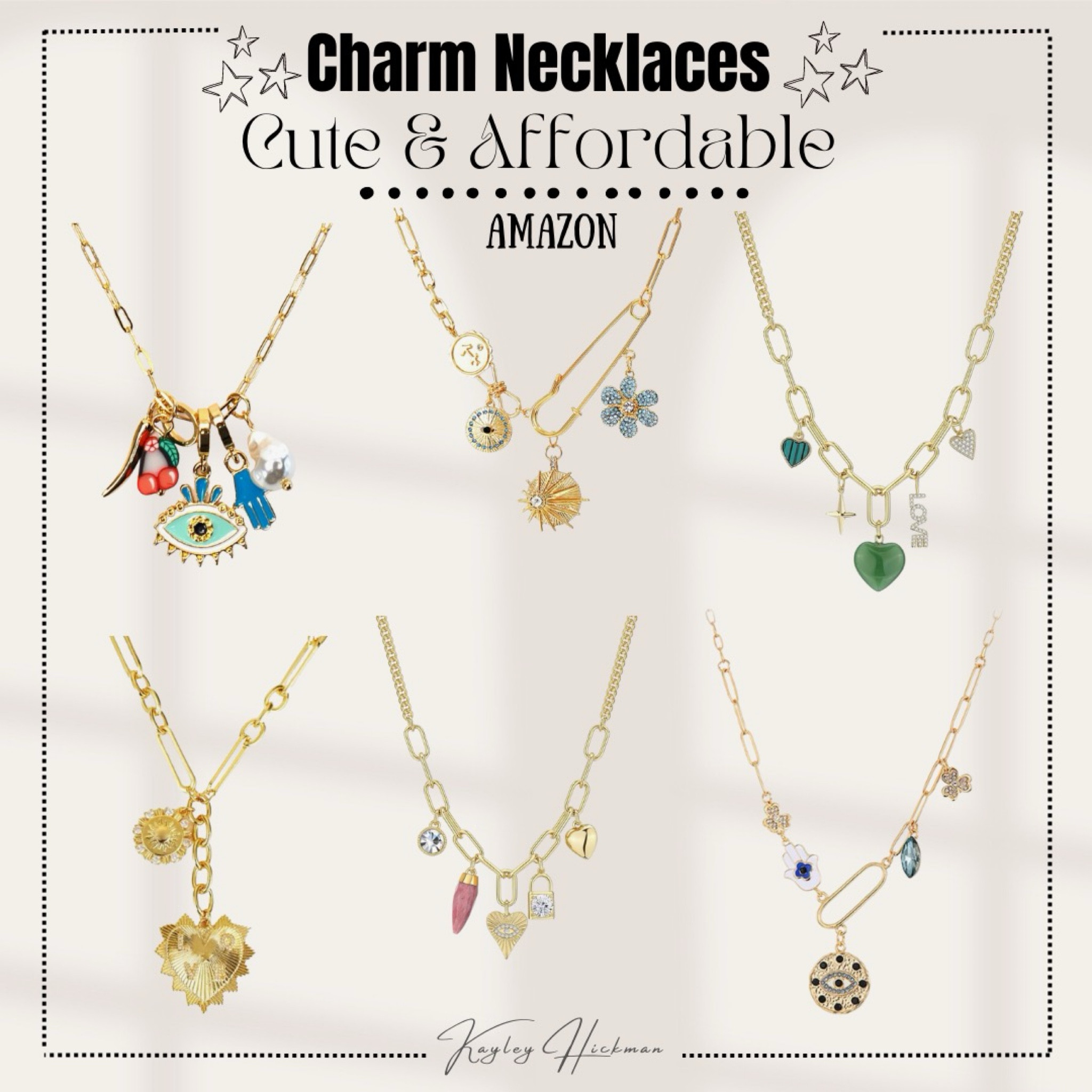 Charm necklaces from Amazon - cute & affordable! 

#LTKGiftGuide #LTKfindsunder50 #LTKstyletip