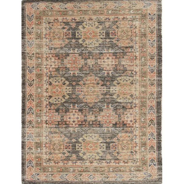 Gloucester Handwoven Flatweave Orange/Dark Gray/Brown Area Rug | Wayfair North America