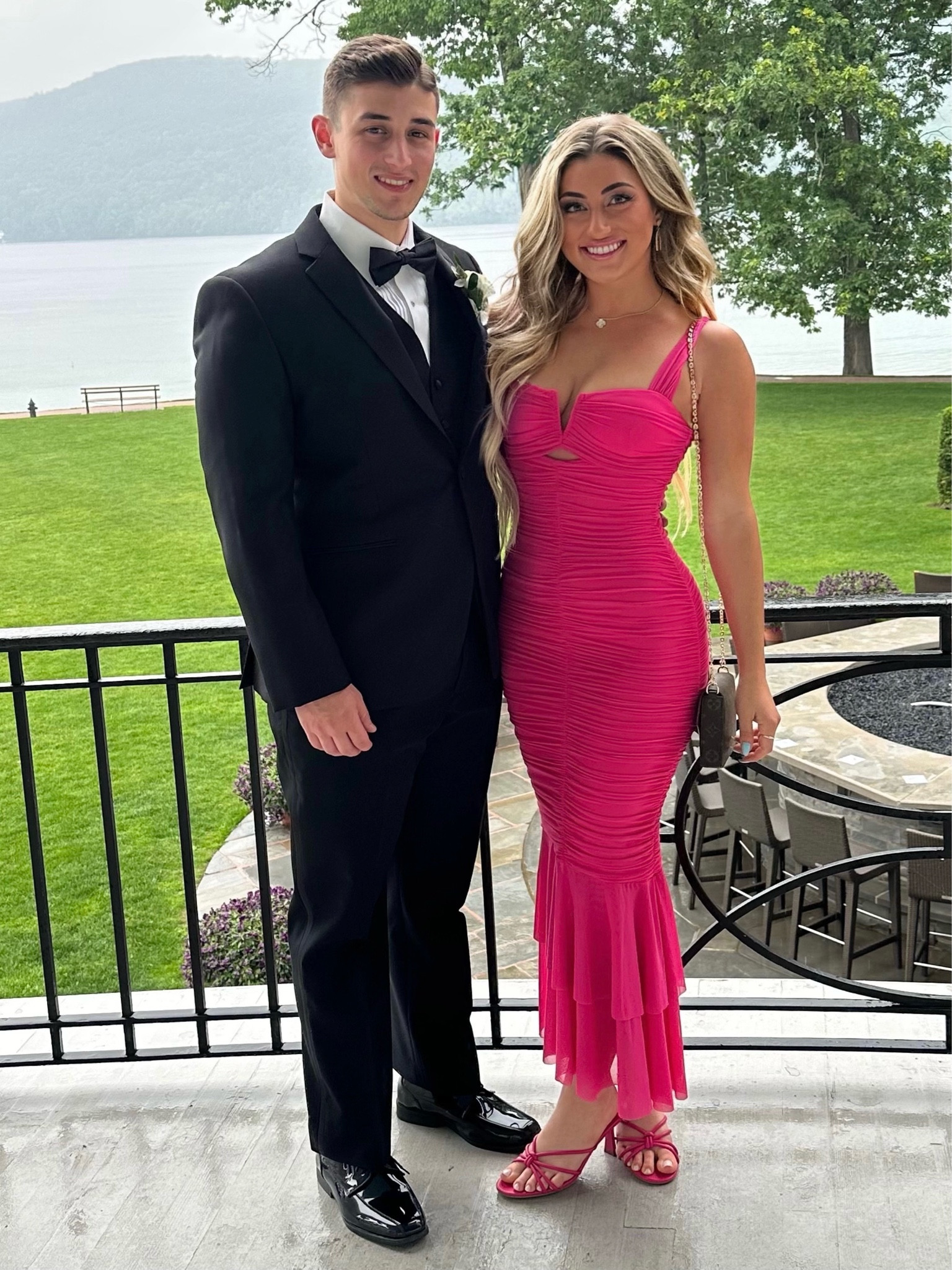 Wore this dress to a wedding and it was the comfiest thing, nice and light too. I got a size small and it fit so flatteringly. This color is also super in style this year! This was my first time wearing these shoes and I walked and danced in these all day comfortably. I did find they run one size small so I sized up to a 9. Bag is from The RealReal!

#LTKwedding #LTKSeasonal #LTKFind