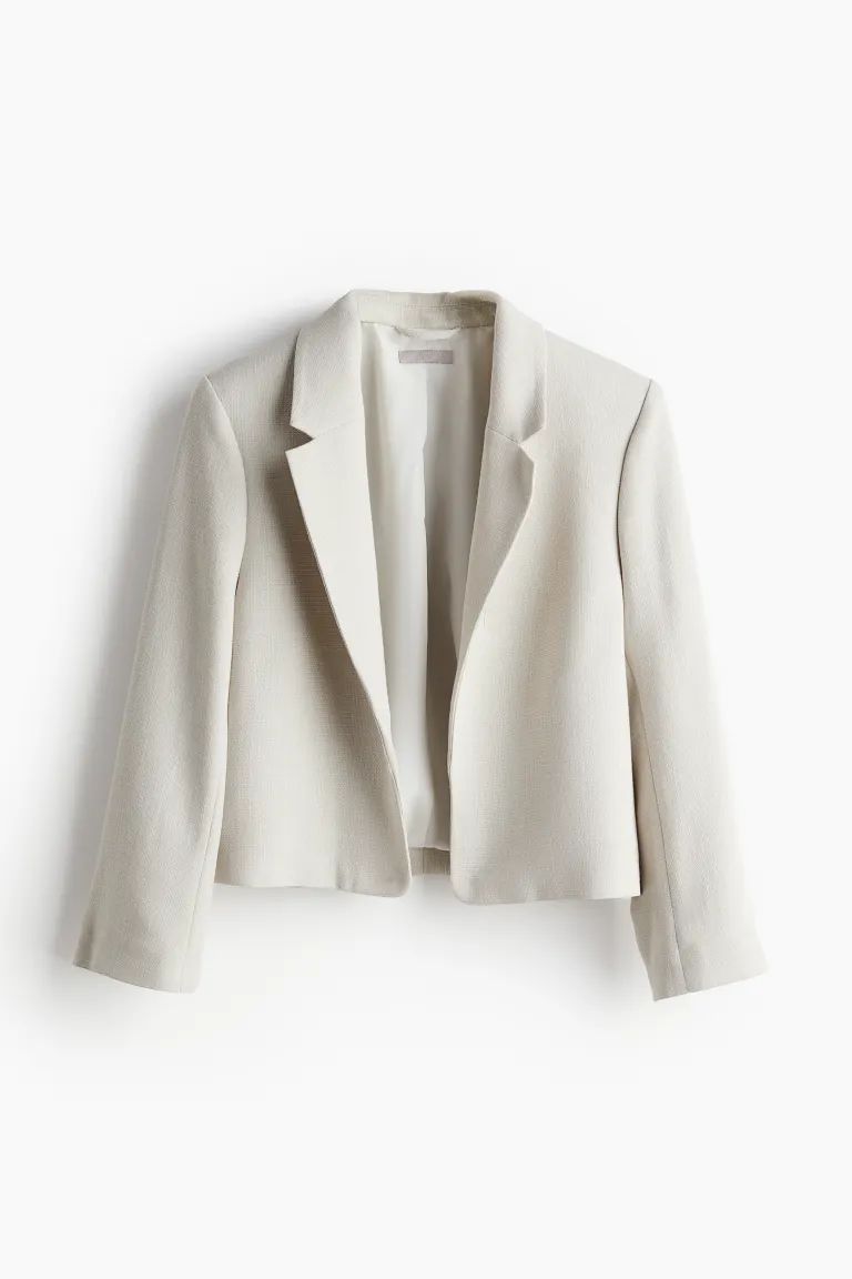 Jacket with Slit Cuffs - Light beige - Ladies | H&M US | H&M (US + CA)