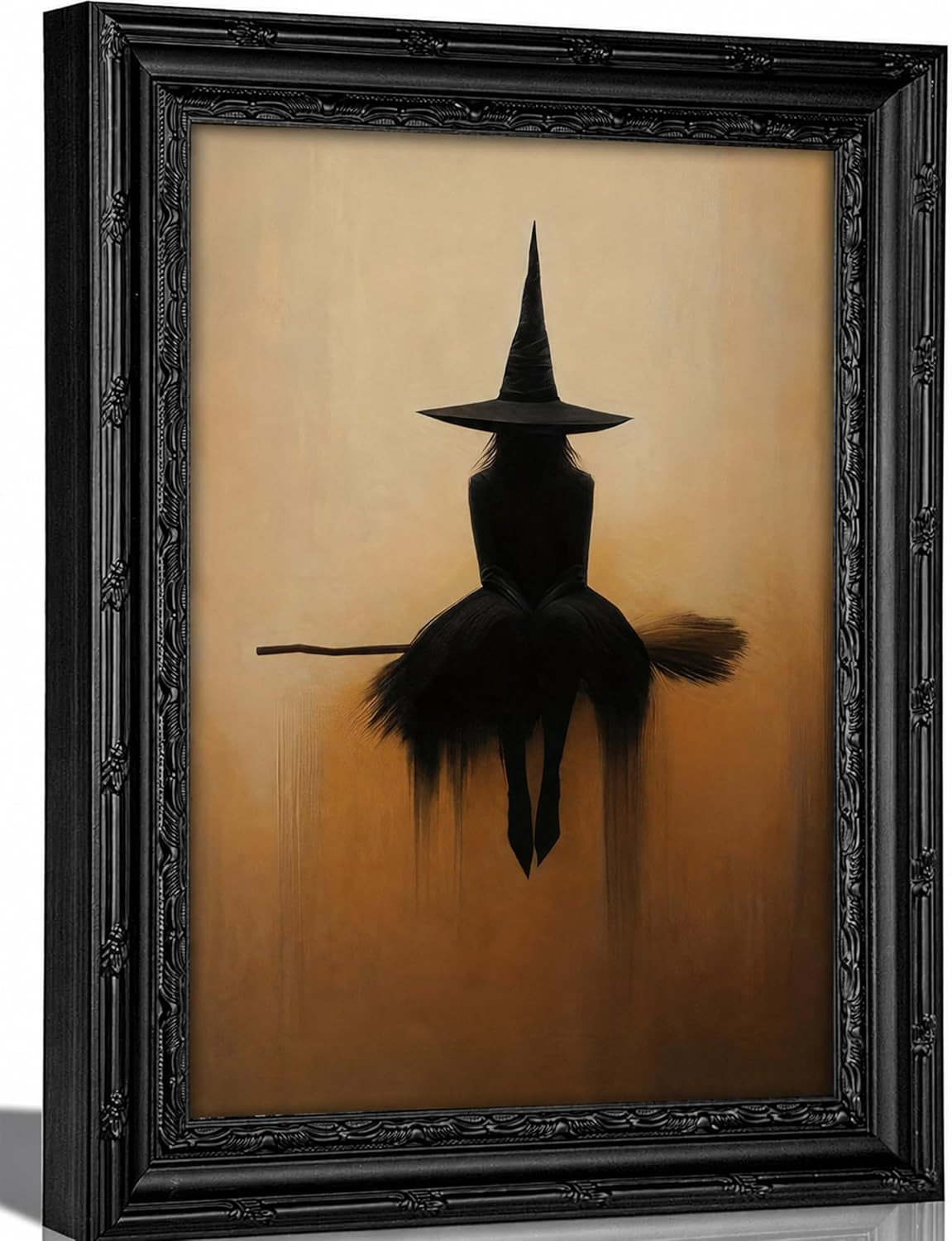 FKRYTYB Vintage Witch Silhouette Wall Art Gothic Canvas Painting, 12x16 in | Amazon (US)