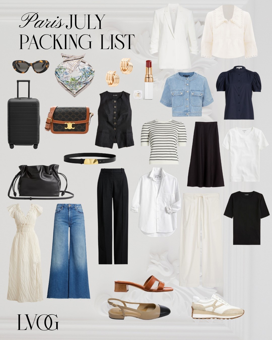 What to pack for Paris in July and the summer season. 
Capsule Wardrobe 
Packing 

#LTKOver40 #LTKStyleTip #LTKTravel