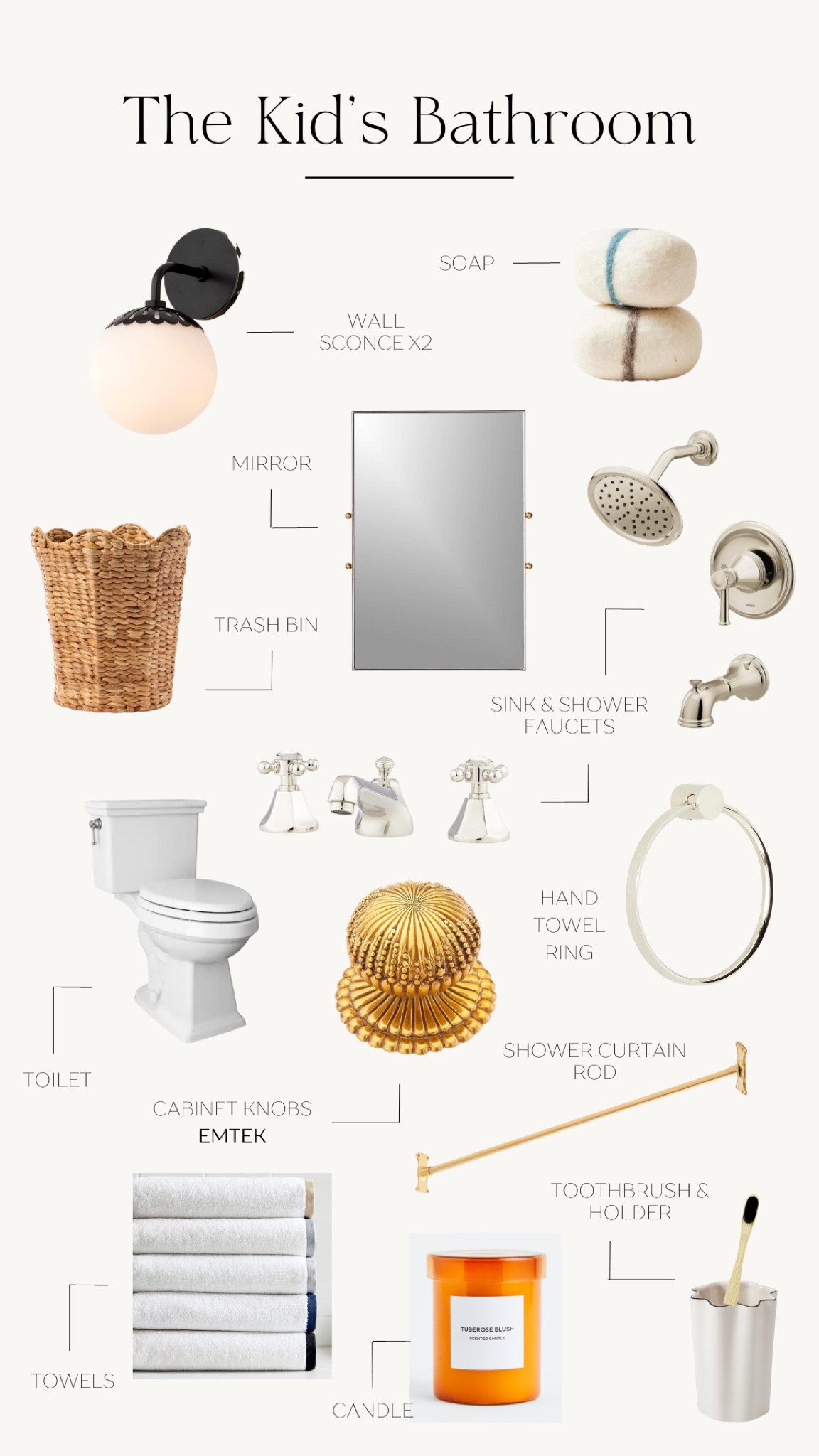 The Sophomore House kid’s bathroom details 🤩 