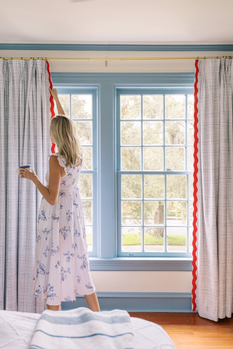This pretty blue and white nightgown from petite plume is 20% off with code SarahT20 / also these proper home custom drapes are so fun!  Love the black out they provide.  

#LTKhome #LTKSale #LTKfindsunder100