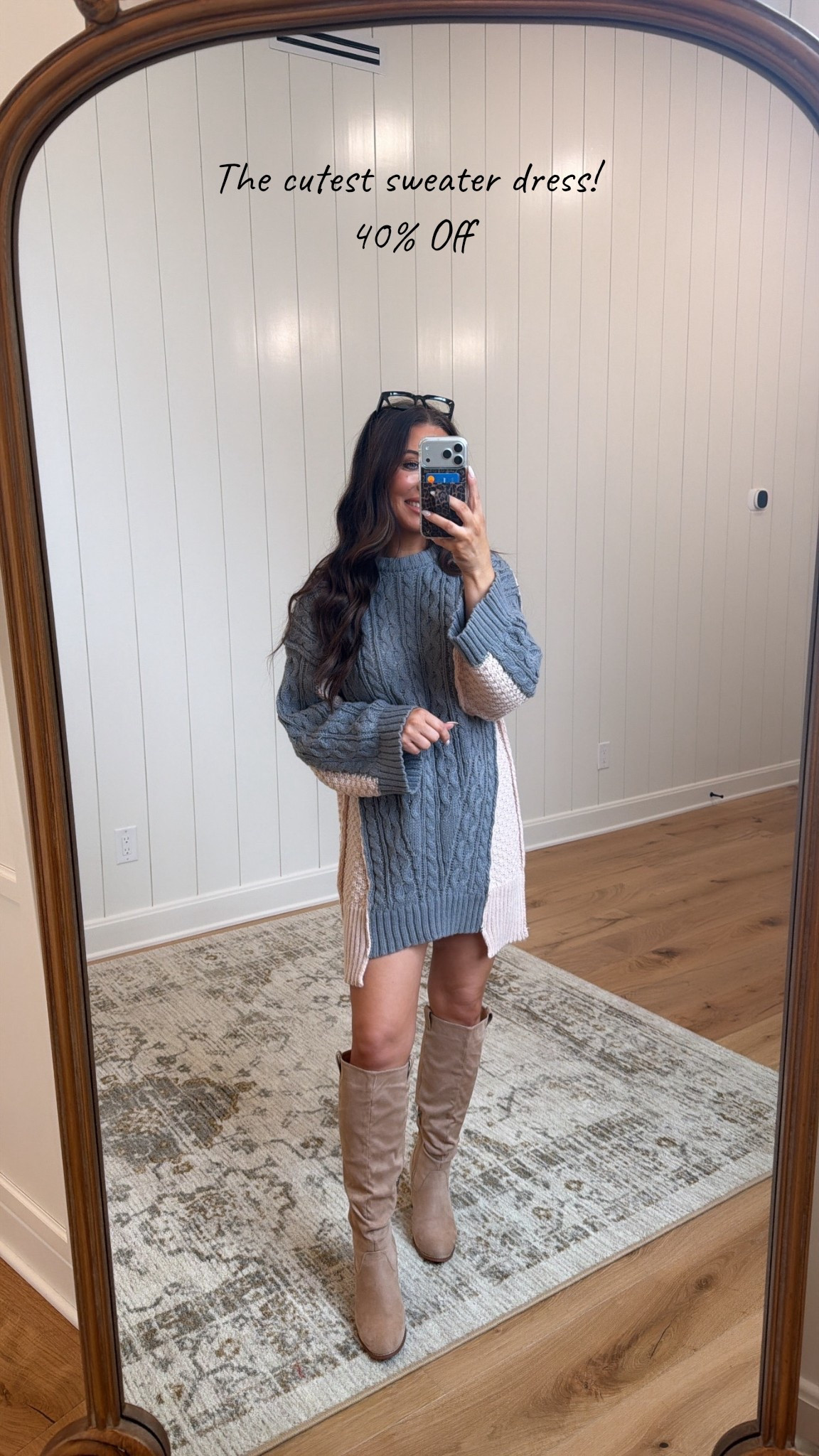 This is one of my favorite sweater dresses. I found this season and it is so stinking cute. Plus it’s 40% off now.

#LTKgrwm #LTKOver40 #LTKootd
