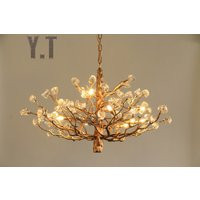 Branchs Brass Chandelier Lighting|Kitchen Island Light|Luxury Bar Restaurant Chandelier|Villa Living Room Chandelier|Handmade Art Glass | Etsy (US)