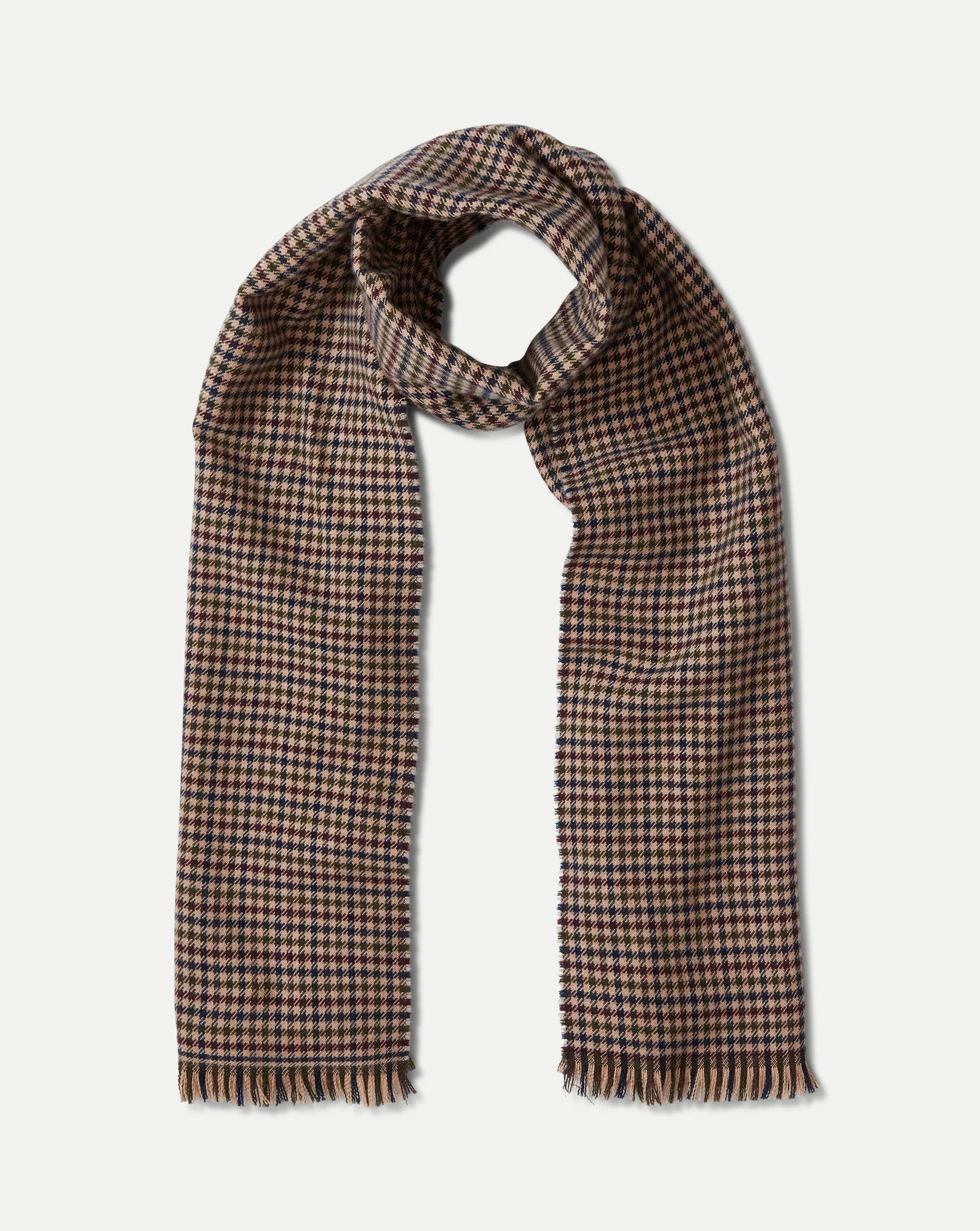 Houndstooth Wool Scarf | Veronica Beard