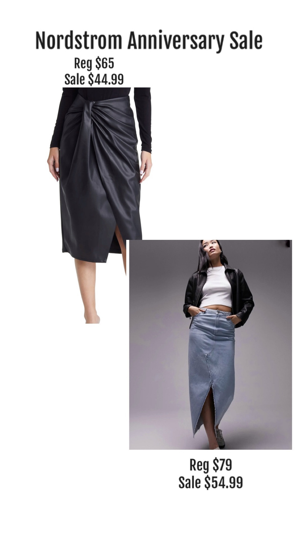 Topshop Raw Hem Denim Midaxi Skirt curated on LTK
