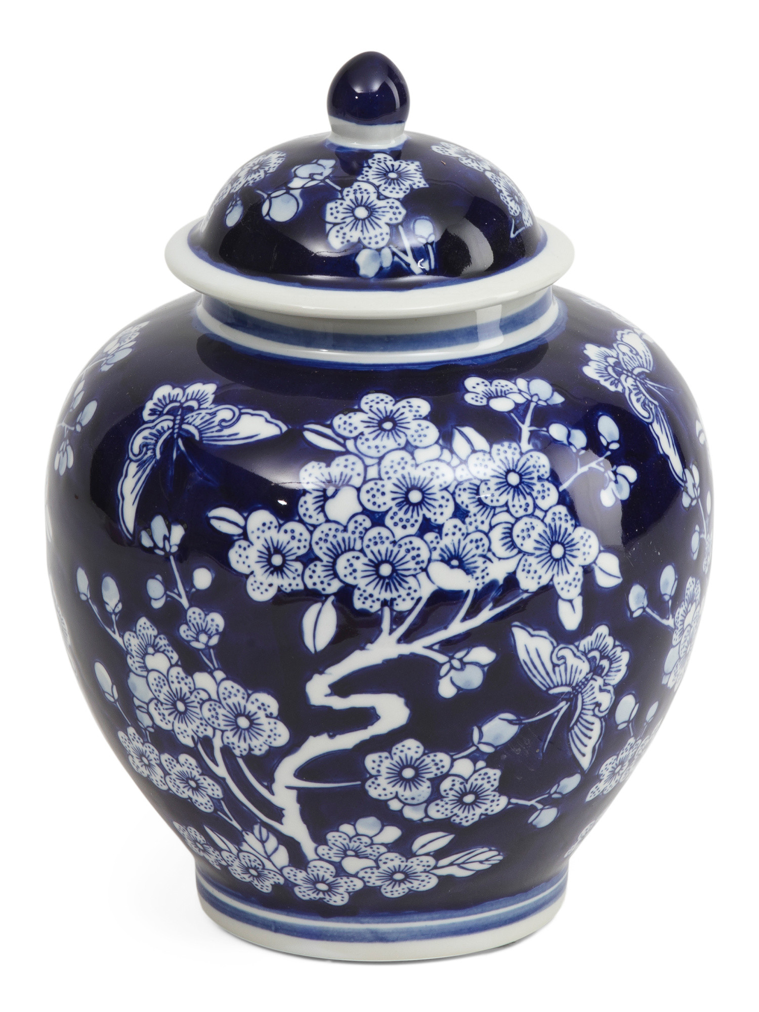 7.5x10in Floral Ceramic Jar With Lid | TJ Maxx