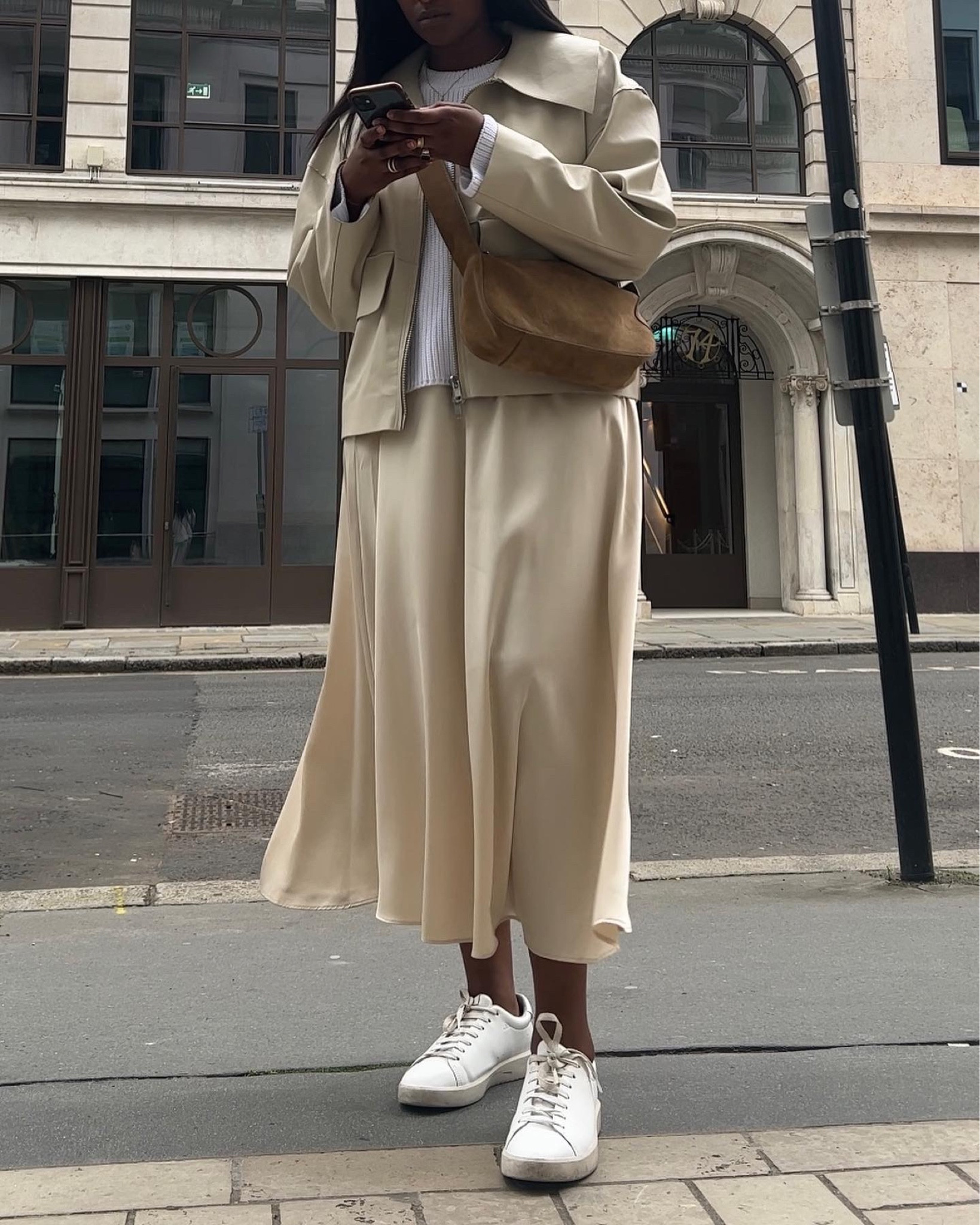 How to style the perfect suede crossbody bag for a minimal neutral spring summer outfit #crossbody #crossbodybag #neutraloutfit #minimalstyle #minimalchic #summeroutfit #citybreakoutfit 

#LTKSeasonal #LTKstyletip #LTKeurope