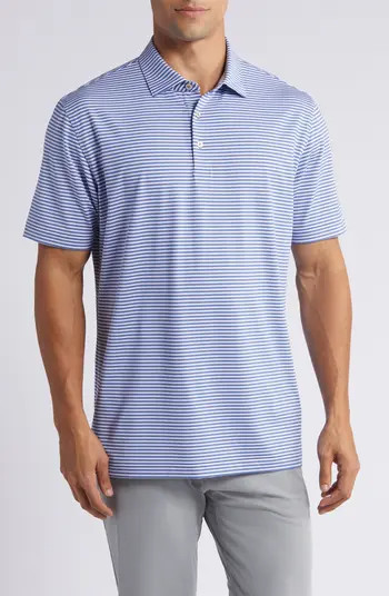 Peter Millar Prevost Stripe Performance Golf Polo | Nordstrom | Nordstrom
