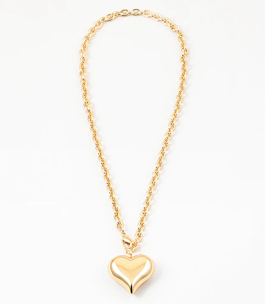 Puffy Heart Necklace | Erin McDermott Jewelry