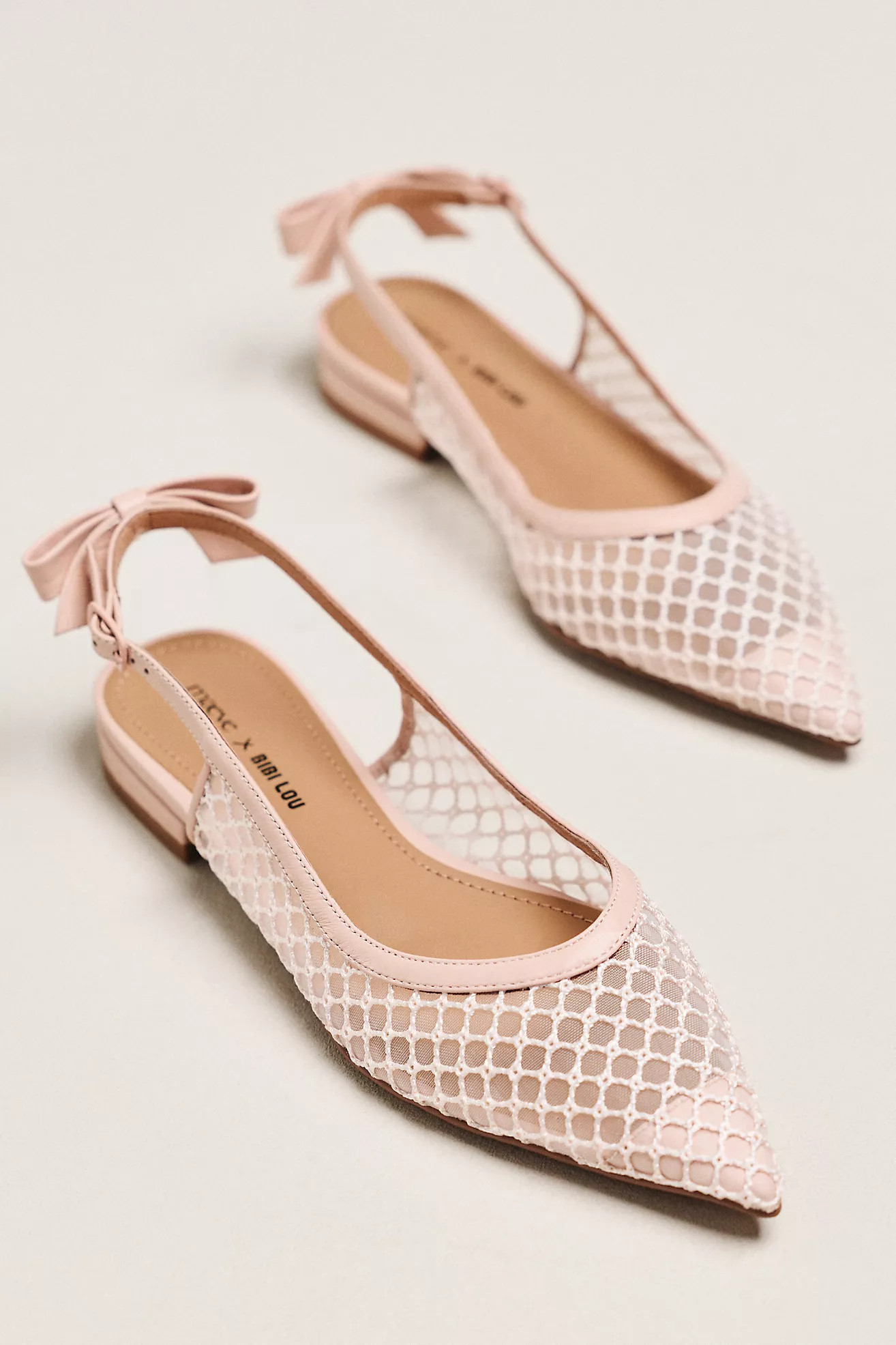 Maeve x Bibi Lou Bow Slingback Flats | Anthropologie (US)