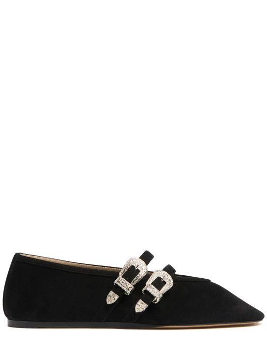 10mm Claudia suede ballerina flats | Luisaviaroma