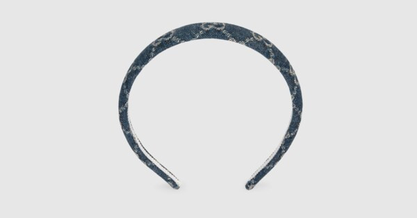 Washed denim hair band | Gucci (US)