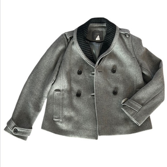 J Crew Stadium cloth by Nello Gori size 6 wool blend jacket gray | Poshmark