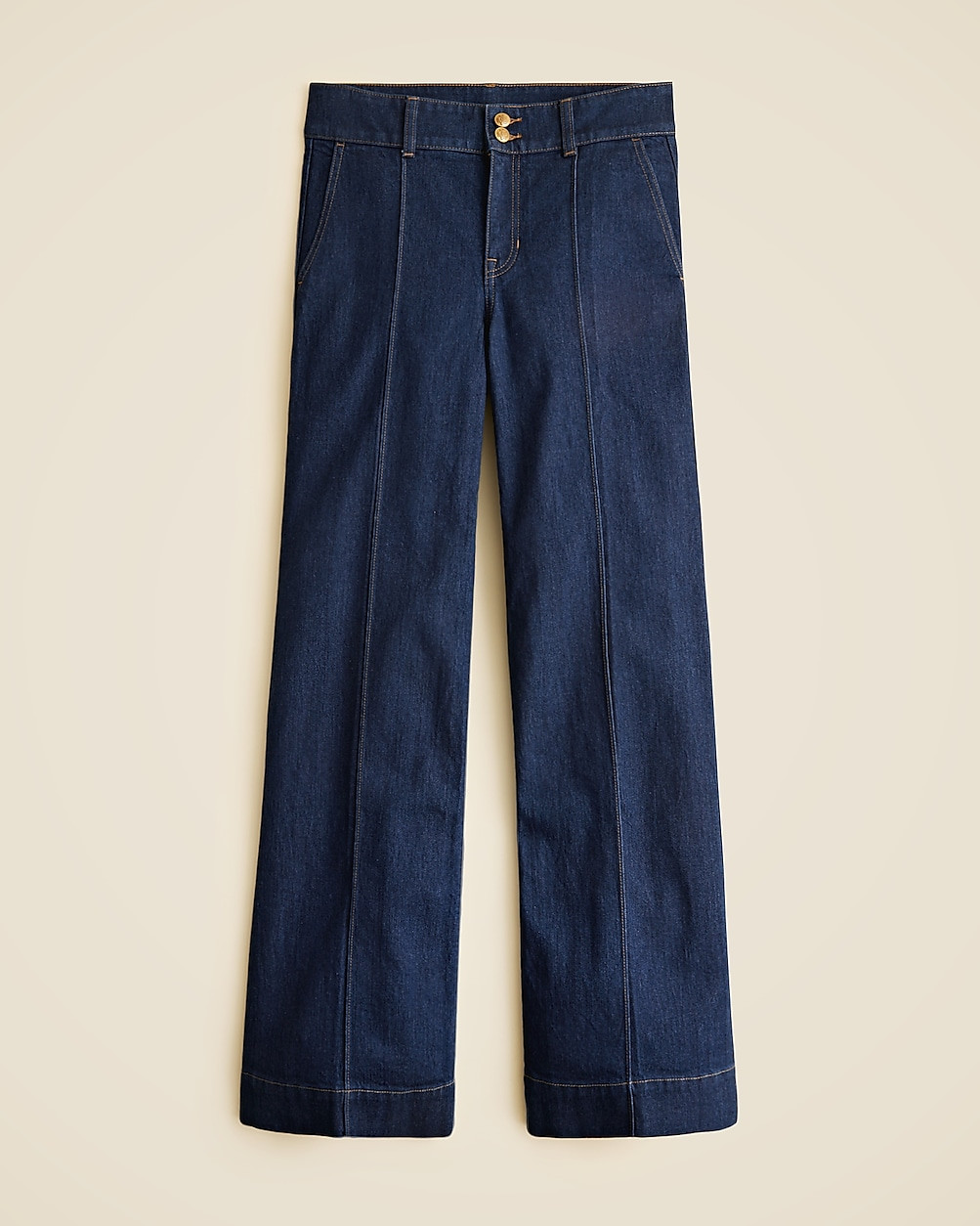 Denim trouser jean with stacked buttons | J. Crew US