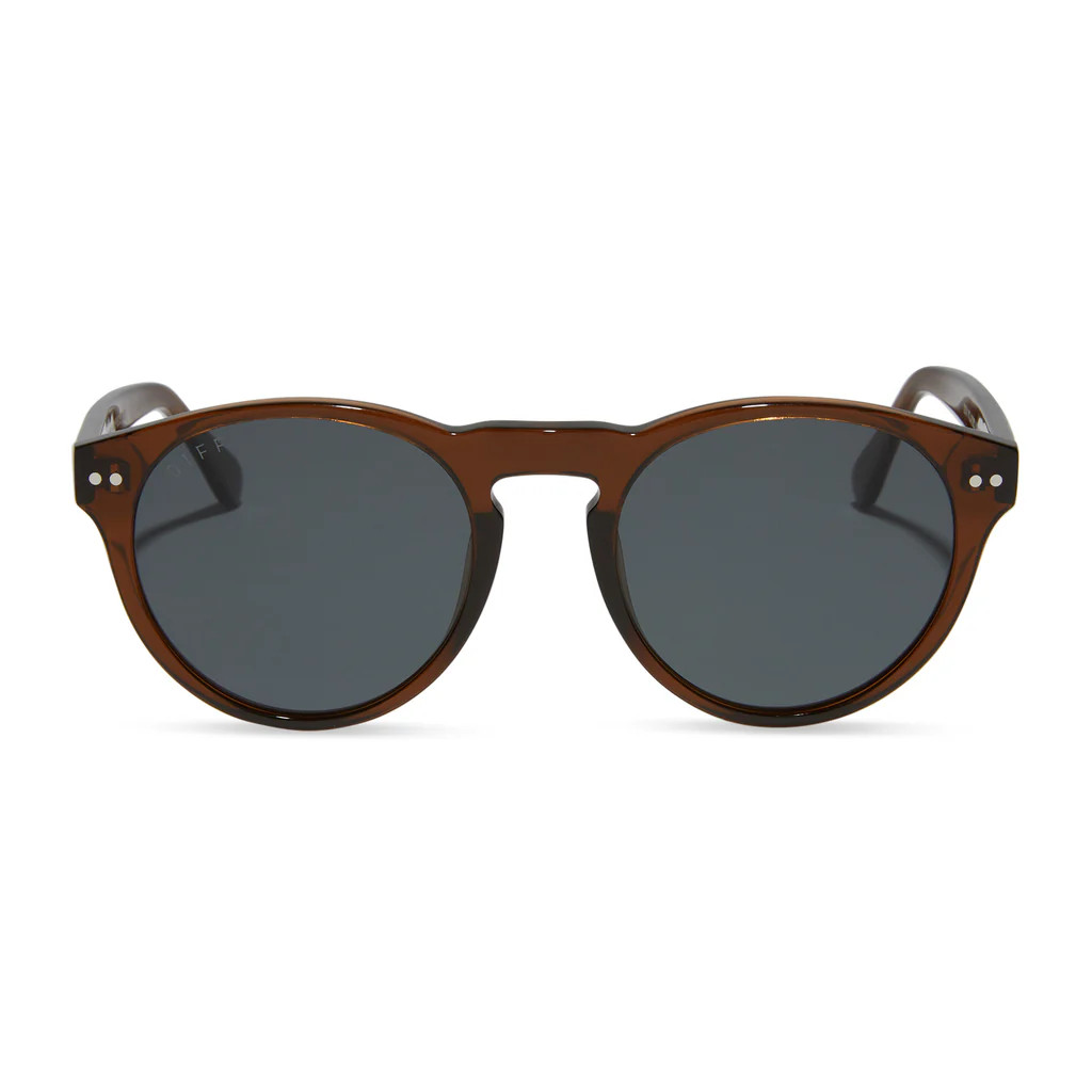 CODY - WHISKEY CRYSTAL + STEEL BLUE POLARIZED SUNGLASSES | DIFF Eyewear