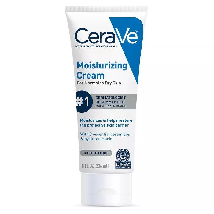 CeraVe Moisturizing Cream, Body and Face Moisturizer for Dry Skin with Hyaluronic Acid and Cerami... | Target