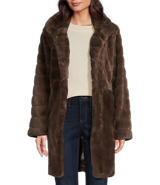 Melanie Faux Fur Walker Coat | Dillard's