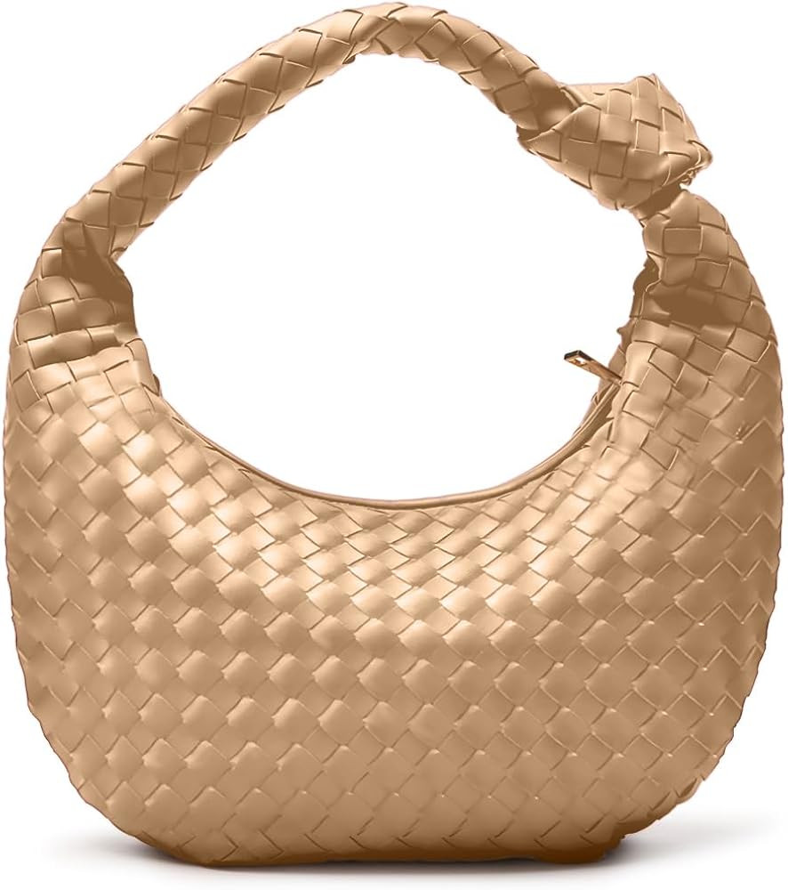 Apryl Woven Purse for Women - Woven Tote bag for Women - Knotted Slouchy Large Shoulder Bags - So... | Amazon (US)