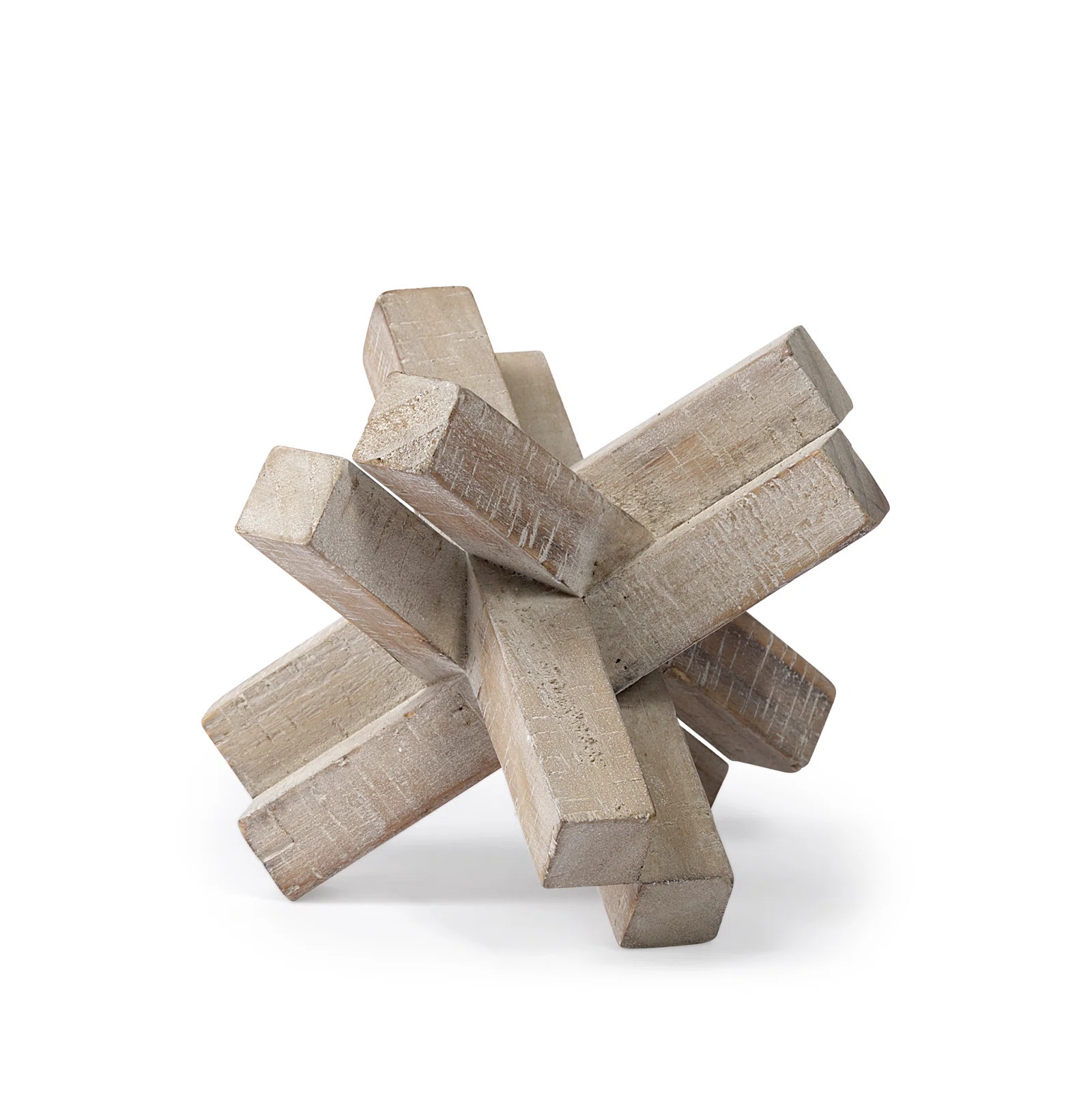 World Menagerie Haruto 6" Rustic Brown Wood Jack Tabletop Sculpture & Reviews | Wayfair | Wayfair North America