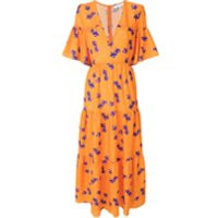 Borgo De Nor flared midi dress - Yellow | Farfetch EU