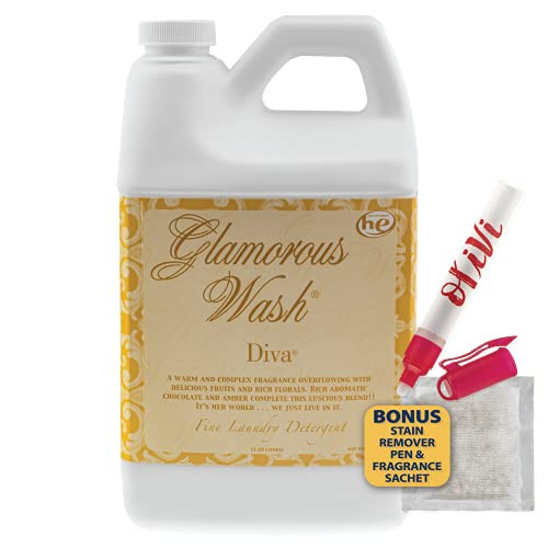 Tyler DIVA Glamorous Wash Laundry Detergent- 1/2 Gallon - With Olivi Stain Remover Pen - Fresh Scented Sachet - Laundry Detergent - For Washing Clothes, Linen, Lingerie, Expensive Fabric, Sheets | Amazon (US)