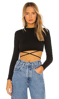 SUPERDOWN Mia Crop Tee in Black from Revolve.com | Revolve Clothing (Global)