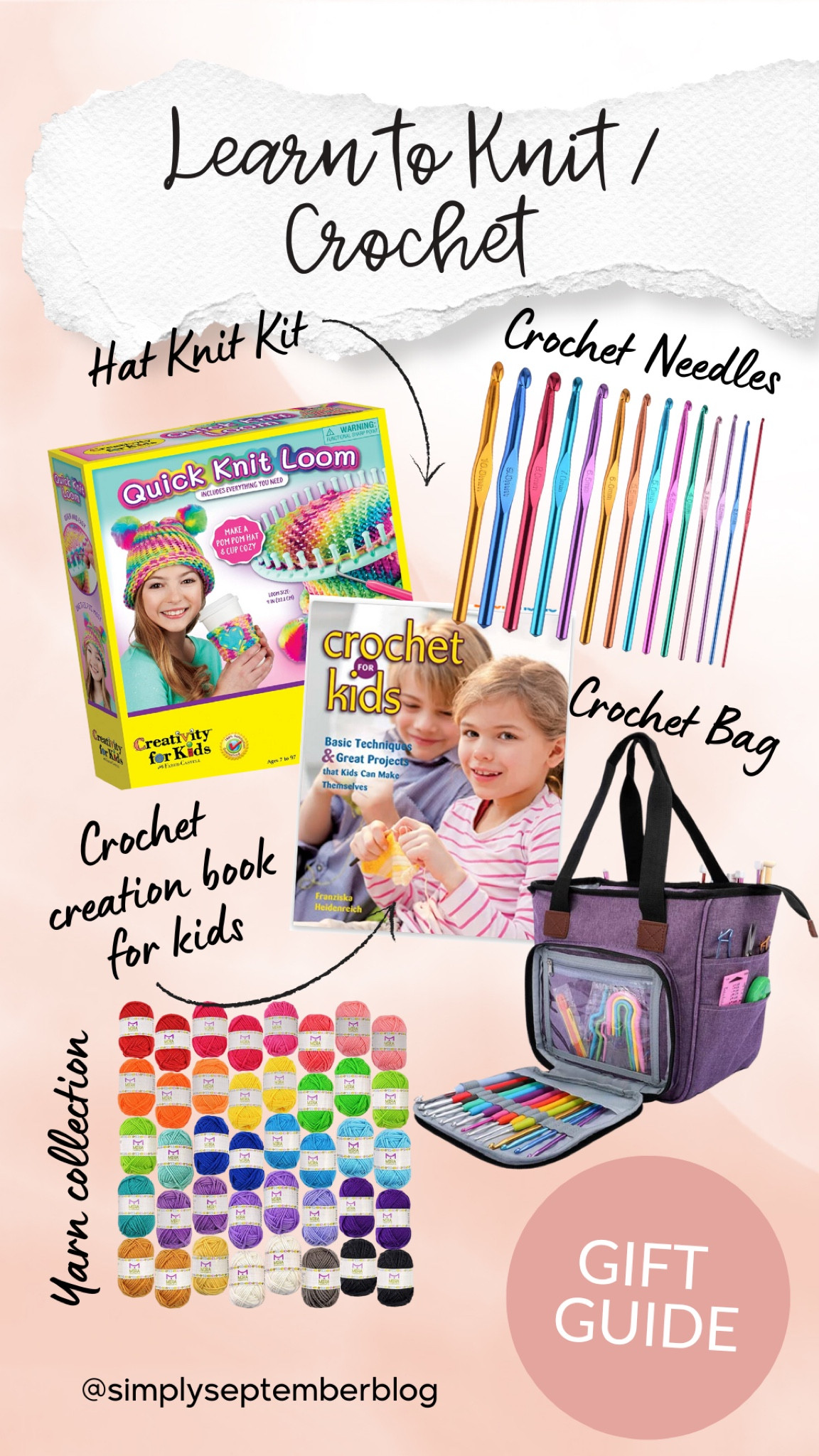 Perfect gift ideas for kids or adults looking to learn to knit or crochet. Perfect for birthdays, holidays, and more. Easy DIY crafting projects. All available on Amazon! 

#LTKGiftGuide #LTKkids #LTKunder50