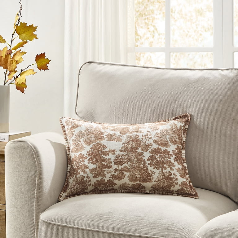 My Texas House Halloween Forest Toile Rust Oblong Decorative Pillow, 14" x 20" | Walmart (US)