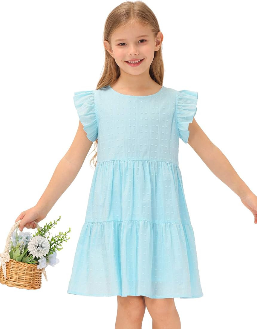 GRACE KARIN Girls Summer Dress Sleeveless Casual Crewneck A-Line Dresses for 5-12 Years Kids | Amazon (US)