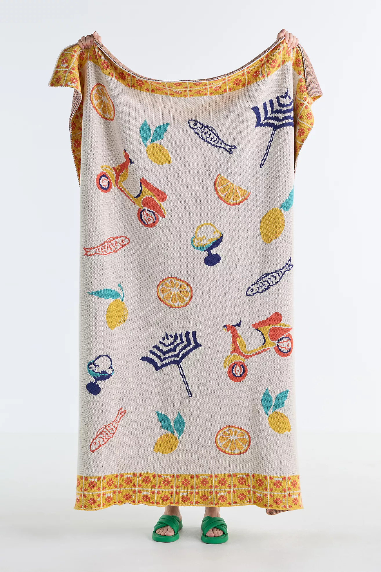 Summer Icon Cotton Knit Throw | Anthropologie (US)
