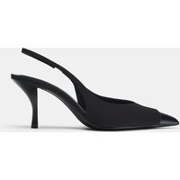 Zara - Slingback Heels - Black - 6½ - Woman | Zara US